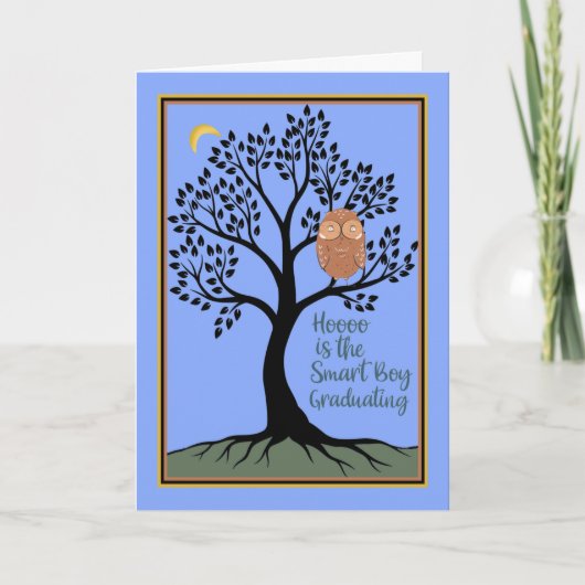 Abschluss der achten Klasse mit Schale Karte (Vorderseite)