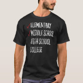 Abschluss der achten Klasse Mittelschule Abschluss T-Shirt (Vorderseite)