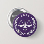 Abschluss der Anwaltskanzlei Button (Vorne & Hinten)