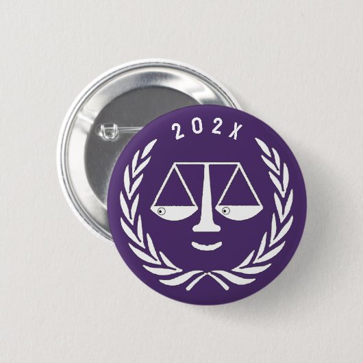 Abschluss der Anwaltskanzlei Button (Vorne & Hinten)