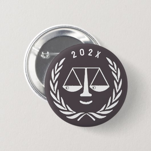 Abschluss der Anwaltskanzlei Button (Vorne & Hinten)