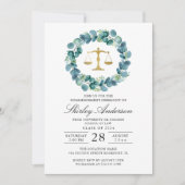 Abschluss der Aquarellschule für Anwaltswissenscha Einladung (Vorderseite)