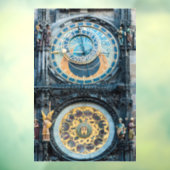 Abschluss der Astronomischen Uhr in Prag Fensteraufkleber (Blatt 3)