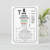 Abschluss der Augendiagramme Einladung (Stehend Vorderseite)