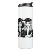 Abschluss der besten Freunde 2024 Thermosbecher (Nach links gedreht)