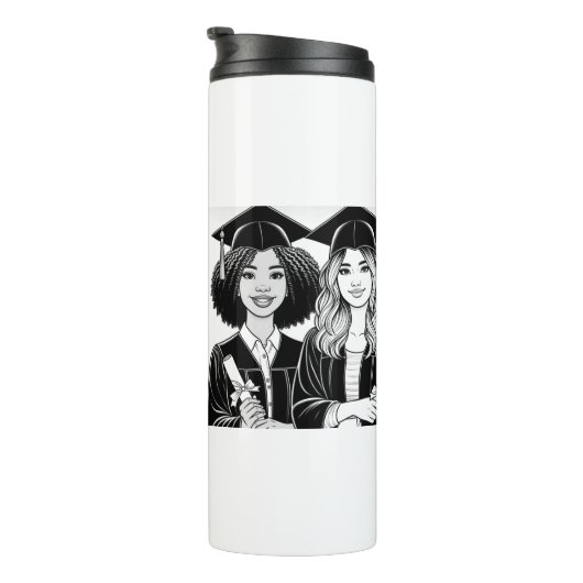 Abschluss der besten Freunde 2024 Thermosbecher (Nach rechts gedreht)