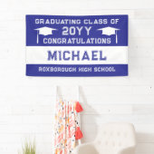 Abschluss der Blauen und Weißen Schule Banner (Insitu)