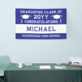 Abschluss der Blauen und Weißen Schule Banner (Messeveranstaltung)