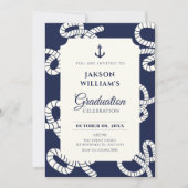 Abschluss der Blaumarinenkante Einladung (Vorderseite)