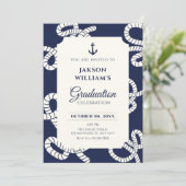 Abschluss der Blaumarinenkante Einladung (Stehend Vorderseite)