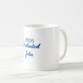 Abschluss der Blue Class 2026 | Absolvent John 202 Kaffeetasse (VorderseiteRechts)