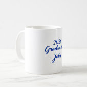 Abschluss der Blue Class 2026 | Absolvent John 202 Kaffeetasse (Vorderseite Links)