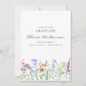 Abschluss der Blumenkrankheit Einladung (Vorderseite)