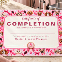 Abschluss der Blush Pink Grooming Academy