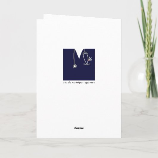 Abschluss der Creative Nursing School Karte (Rückseite)