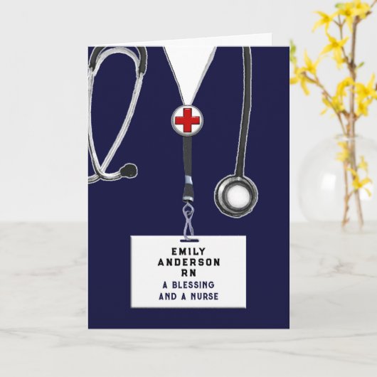 Abschluss der Creative Nursing School Karte (Gelbe Blume)