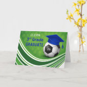 Abschluss der dritten Klasse Fußball Name Num pers Karte (Gelbe Blume)