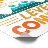 Abschluss der ersten Stufe Abschluss des Gamer-Gra Poster (Ecke)