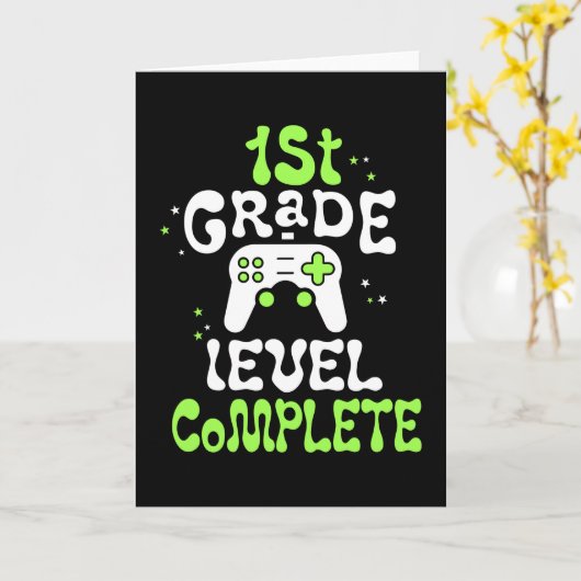 Abschluss der ersten Stufe Karte (Gelbe Blume)