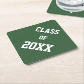 Abschluss der Farben Grün und Weiß Untersetzer (angewinkelt)