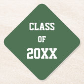 Abschluss der Farben Grün und Weiß Untersetzer (Vorderseite)