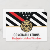 Abschluss der Feuerwehr-Akademie Rote Linie (Vorne/Hinten)