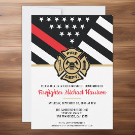 Abschluss der Feuerwehr-Akademie Rote Linie Einladung