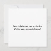 Abschluss der Feuerwehr-Akademie Rote Linie Karte (Rückseite)