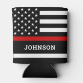 Abschluss der Feuerwehr mit dünner roter Linie kan Dosenkühler (Rückseite)