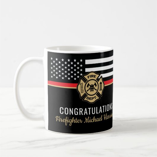 Abschluss der Feuerwehrabteilung Kaffeetasse (Links)