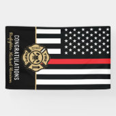 Abschluss der Feuerwehrakademie der Roten Linie Banner (Horizontal)