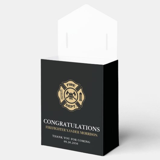 Abschluss der Feuerwehrakademie der Roten Linie Geschenkschachtel (Geöffnet)