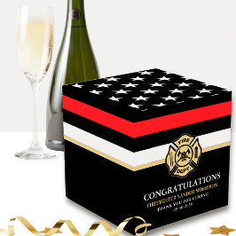 Abschluss der Feuerwehrakademie der Roten Linie Geschenkschachtel