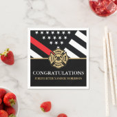 Abschluss der Feuerwehrakademie der Roten Linie Serviette (Beispiel)