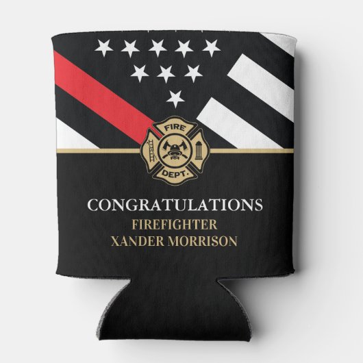 Abschluss der Feuerwehrakademie Red Line Dosenkühler (Rückseite)