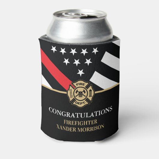 Abschluss der Feuerwehrakademie Red Line Dosenkühler (Kanne Rückseite)