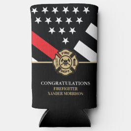 Abschluss der Feuerwehrakademie Red Line Selters Dosenkühler