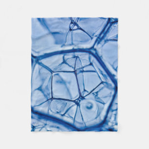 Abschluss der Fotografie von Wasserblasen Fleecedecke