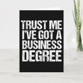 Abschluss der Funny Business School Custom Graduat Karte (Vorderseite)