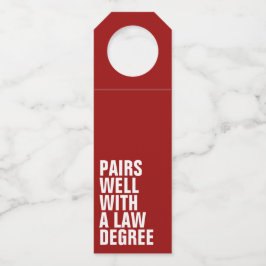 Abschluss der Funny Law School Flaschenanhänger