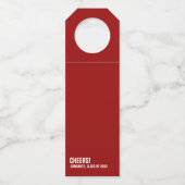 Abschluss der Funny Law School Flaschenanhänger (Rückseite)