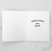 Abschluss der Funny Law School Karte (Innenseite)