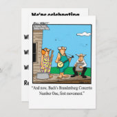 Abschluss der Funny Music School Einladung (Vorne/Hinten)