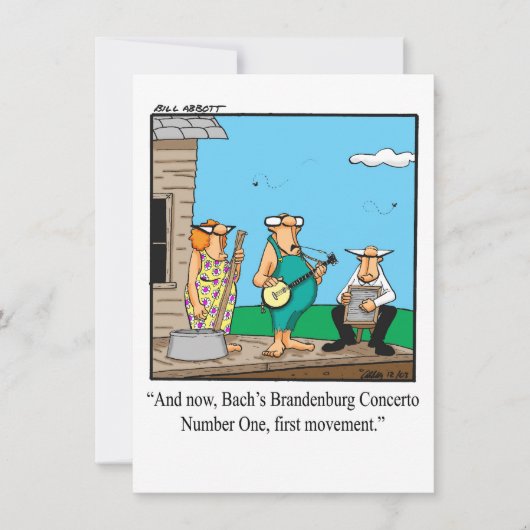 Abschluss der Funny Music School Einladung (Vorderseite)