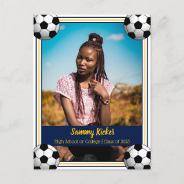 Abschluss der Fußballflotte Ankündigungspostkarte