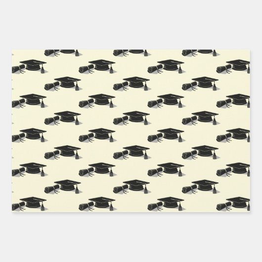 Abschluss der Graduierungsklammern Geschenkpapier Set (Vorderseite 3)