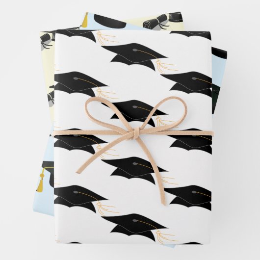 Abschluss der Graduierungsklammern Geschenkpapier Set (Beispiel)