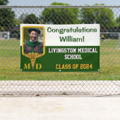 Abschluss der Green & Gold Medical School Banner (Insitu)