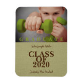 Abschluss der Grundschule Modernes Foto Textile Magnet (Vertikal)