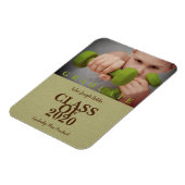 Abschluss der Grundschule Modernes Foto Textile Magnet (Linke Seite)